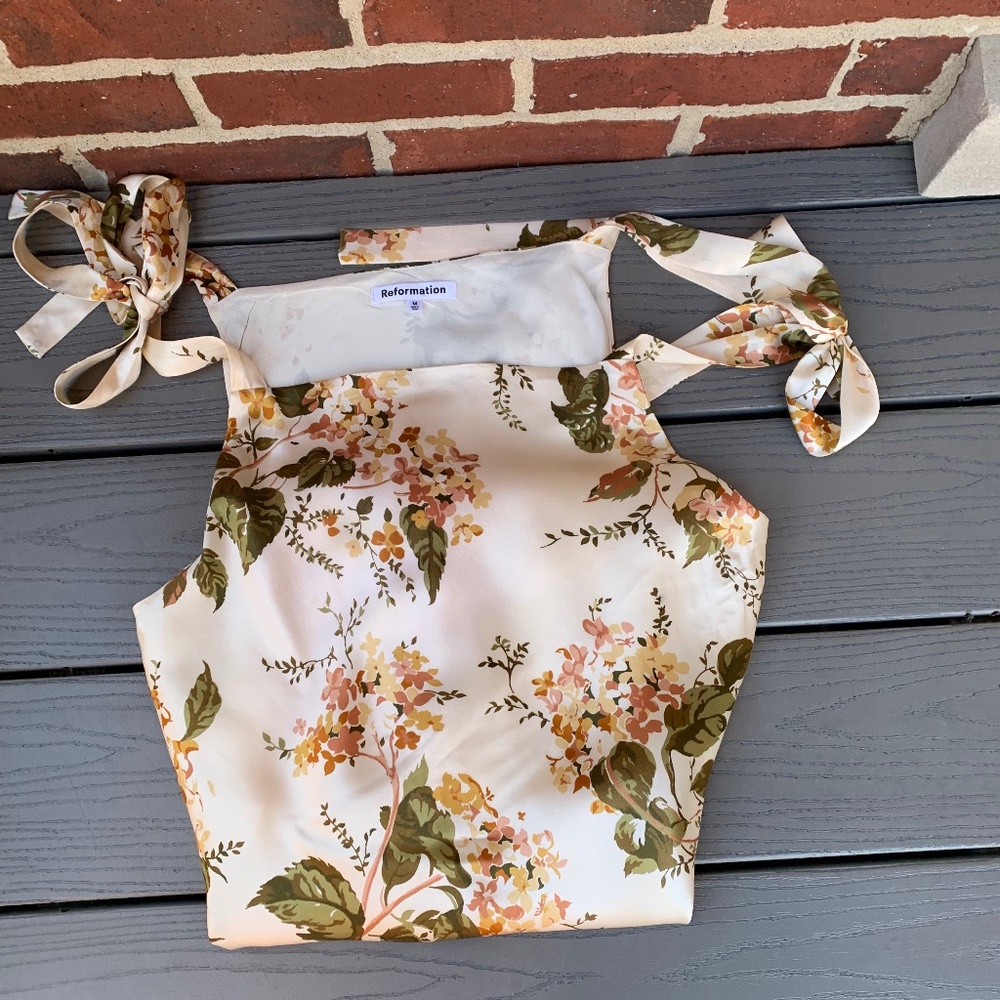 Reformation Aden Silk Dress
